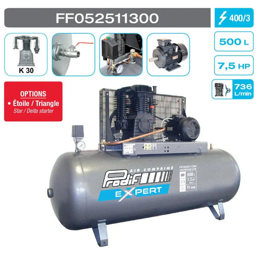 КОМПРЕСОР PRODIF FF052511300 500Л.7.5К.С