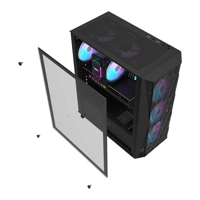 Компютърна кутия Darkflash DK352 MESH + 4