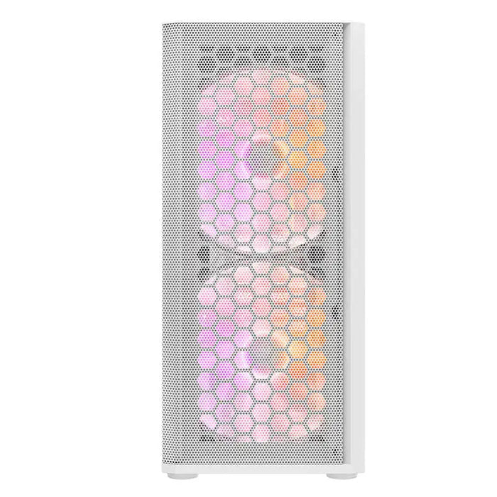 Компютърна кутия Darkflash DK360 (бяла) + 4 вентилатора