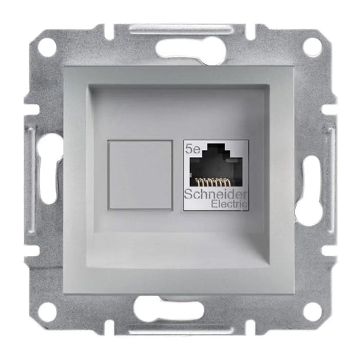 КОМПЮТЪРНА РОЗЕТКА RJ45 CAT 5E UTP АЛУМИНИЙ SCHNEIDER ASFORA