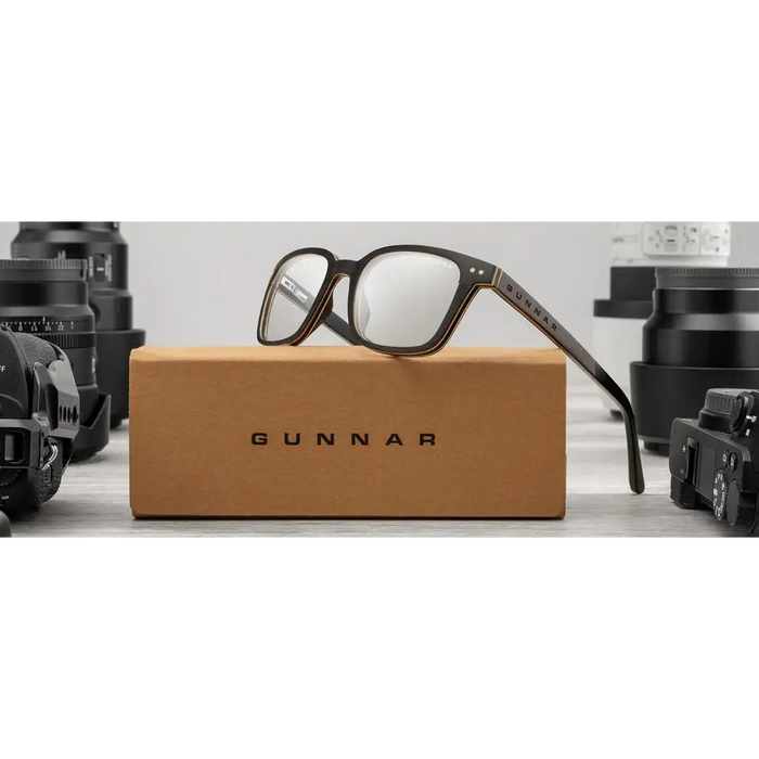Компютърни очила GUNNAR Muir Ebony (wood) Clear Pro