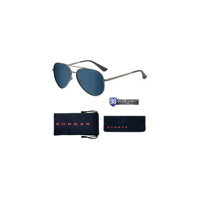Компютърни очила GUNNAR Maverick Gunmetal Onyx Sun Черен