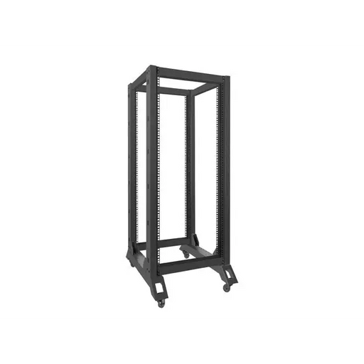 Комуникационен шкаф Lanberg open rack 27U 600x800 black