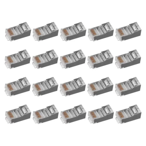 КОНЕКТОР RJ45 FTP CAT 5E 2 БРОЯ SOLID
