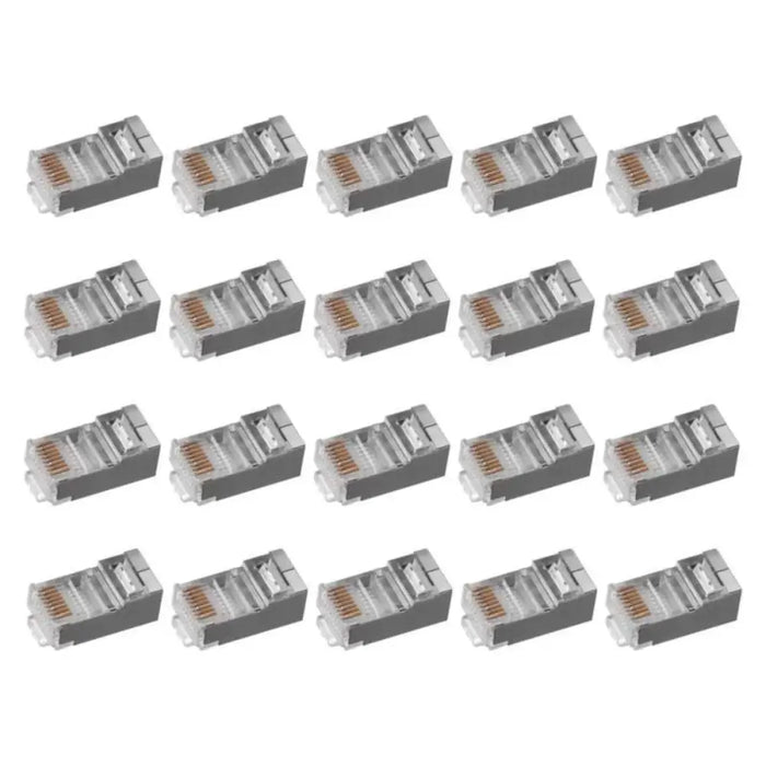 КОНЕКТОР RJ45 FTP CAT 5E 2 БРОЯ SOLID