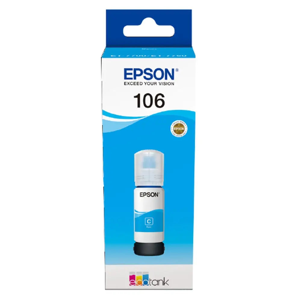 Консуматив Epson 106 EcoTank Cyan ink bottle | Купи от SmartX.bg!