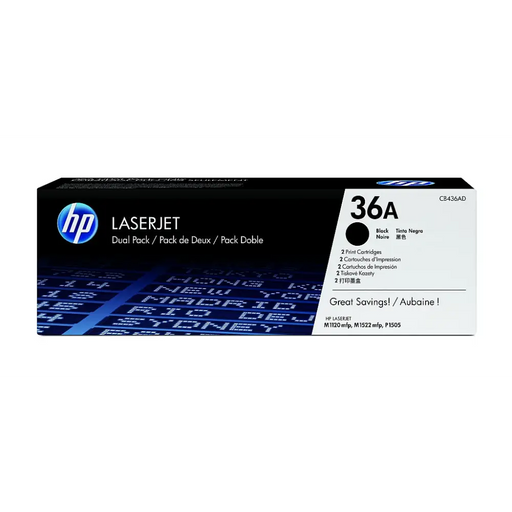 Консуматив HP 36A Black Dual Pack LaserJet Toner Cartridges