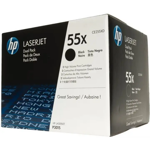 Консуматив HP 55X Black Dual Pack LaserJet Toner Cartridges