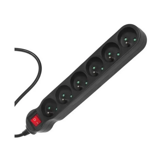 Контакт - 6 изхода с копче MacLean MCE225 2300 W (1,5 m)