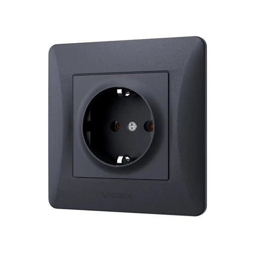 КОНТАКТ ШУКО VF-BNSK1G-BG 16А BINERA VIDEX - ГРАФИТ