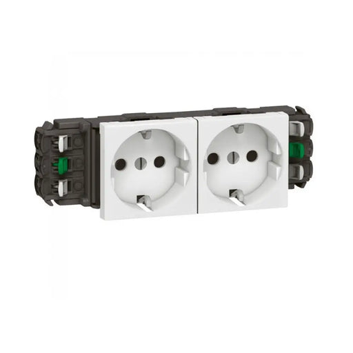 КОНТАКТ 2x2Р+E ШУКО БЯЛО 4М LGR 77402 MOSAIC LEGRAND