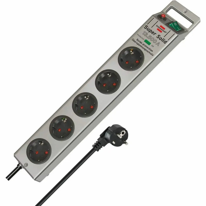 Контакт - 5 изхода с копче Brennenstuhl Super-Solid 3600 W