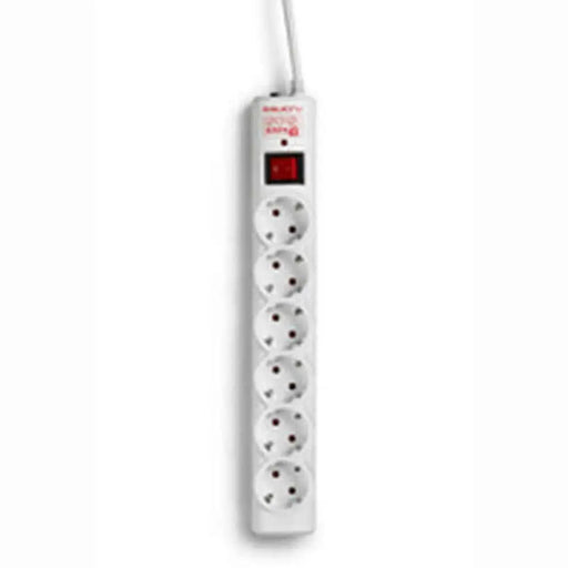 Контакт 6 изхода с копче Salicru 680BA000003 Бял (1,5 m)