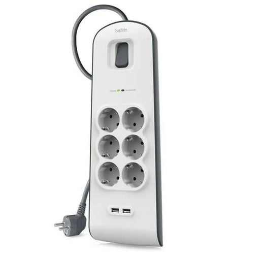 Контакт - 6 изхода с копче Belkin BSV604vf2M 2 m USB x 2