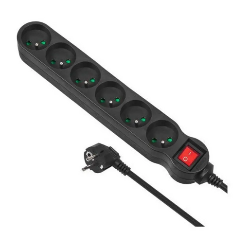 Контакт - 6 изхода с копче MacLean MCE225 2300 W (1,5 m)