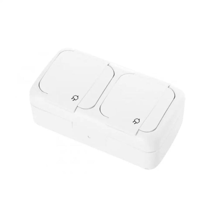 КОНТАКТ ДВОЕН IP54 БЯЛ VIKO BY PANASONIC Palmiye