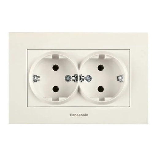 КОНТАКТ ДВОЕН PANASONIC KARRE PLUS