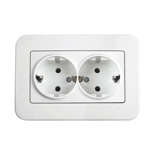 KОНТАКТ ДВОЕН БЯЛ VIKO BY PANASONIC Rollina