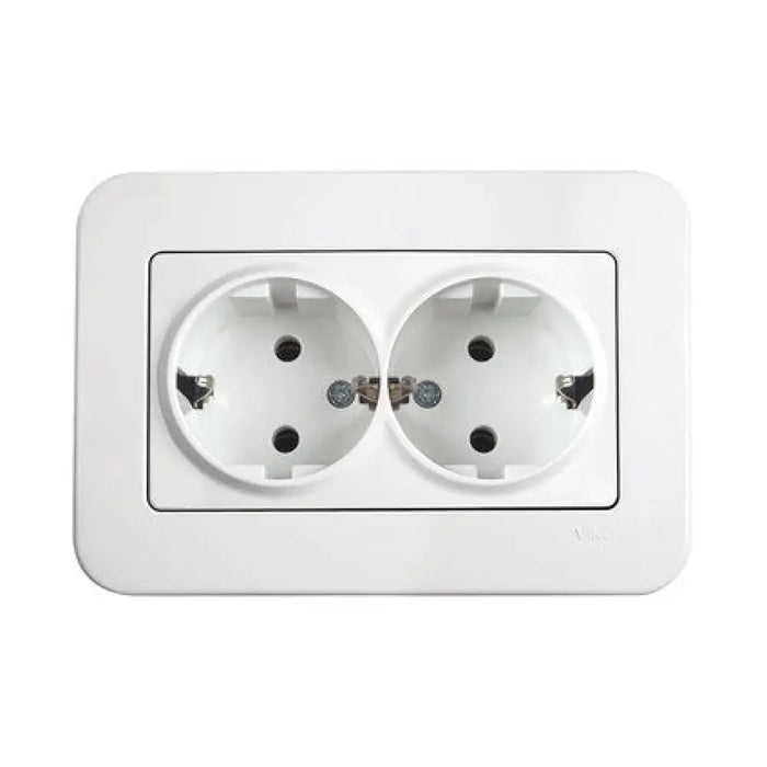 KОНТАКТ ДВОЕН БЯЛ VIKO BY PANASONIC Rollina