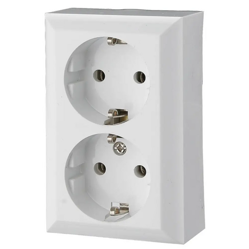 КОНТАКТ ДВОЕН ОТКРИТ МОНТАЖ