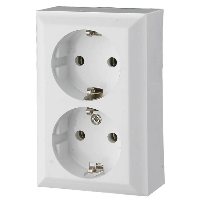 КОНТАКТ ДВОЕН ОТКРИТ МОНТАЖ