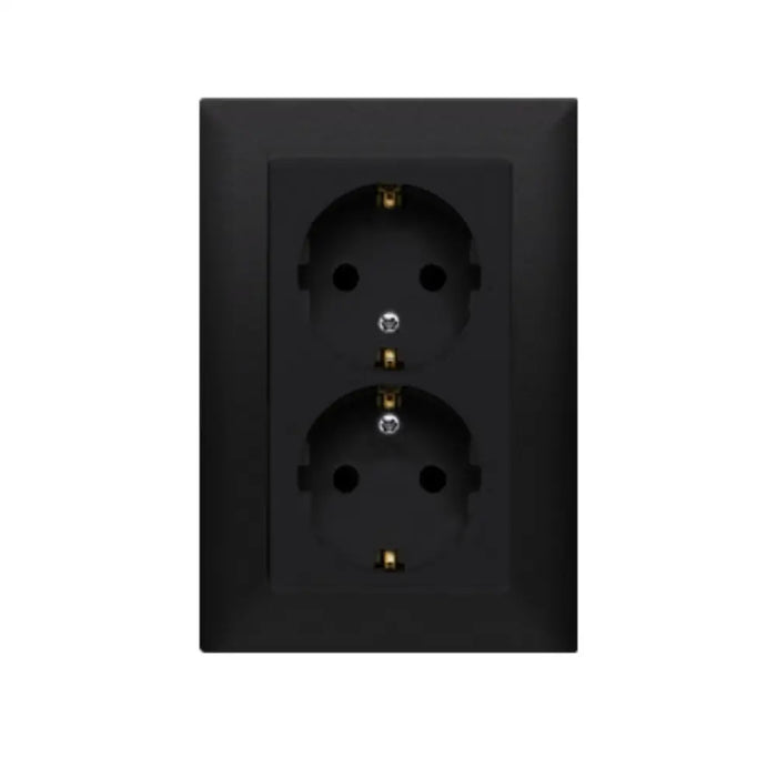 КОНТАКТ ДВОЕН ШУКО ЧЕРЕН МАТ SIMON BASIC