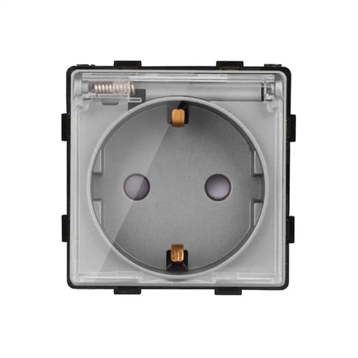 КОНТАКТ ЕДИНИЧЕН С КАПАК СИВ LUXON