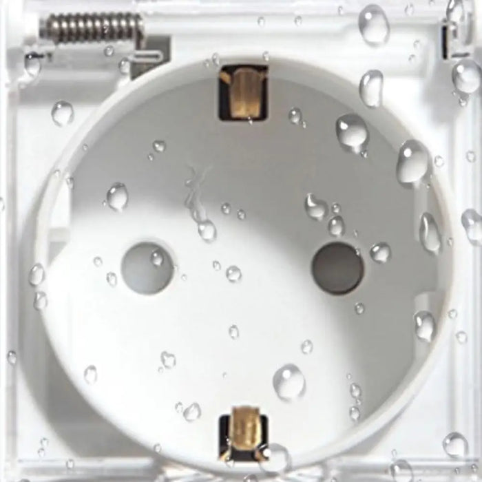 КОНТАКТ ЕДИНИЧЕН С КАПАК БЯЛ LUXON