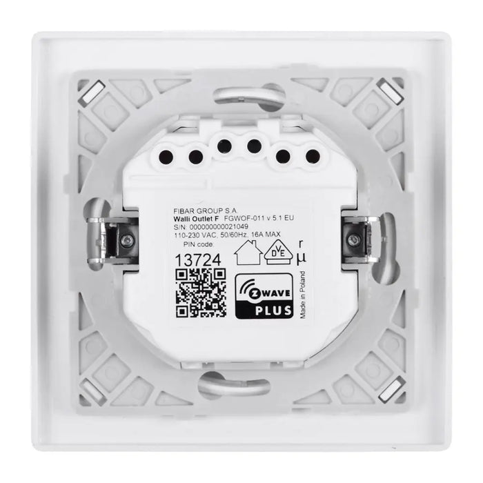 Контакт Fibaro Walli Тип F Бял