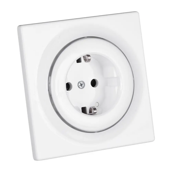 Контакт Fibaro Walli Тип F Бял