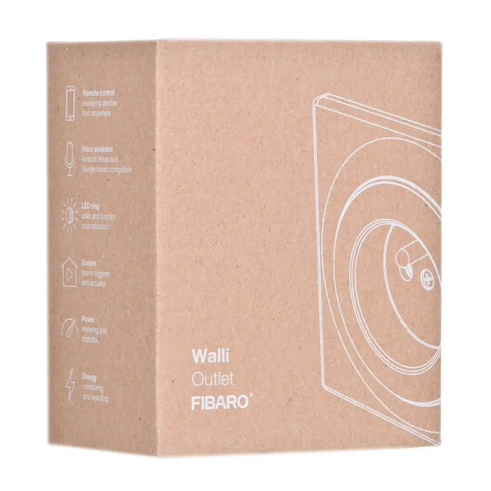 Контакт Fibaro Walli Type E Бял