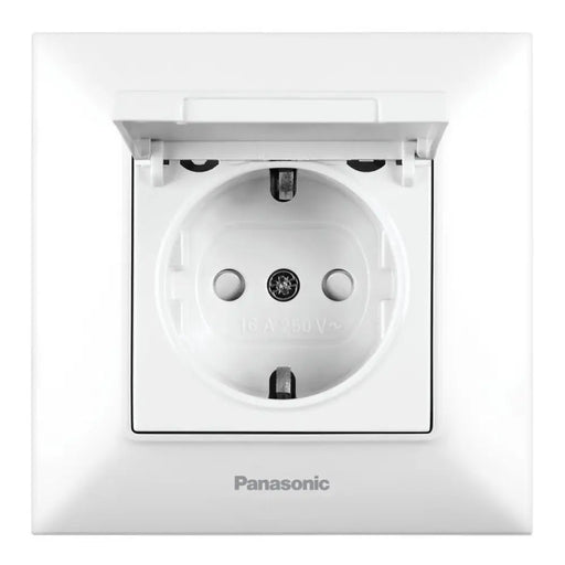 КОНТАКТ С КАПАК БЯЛ PANASONIC Arkedia Slim