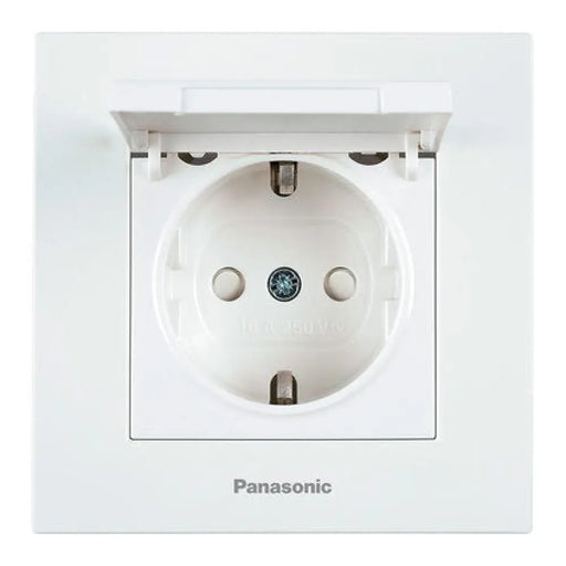 КОНТАКТ С КАПАК БЯЛ PANASONIC KARRE PLUS