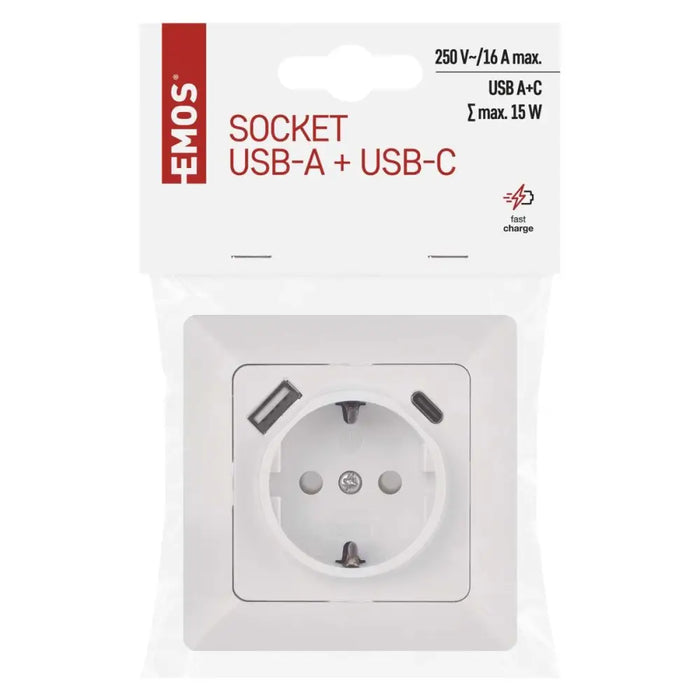 КОНТАКТ С USB&TYPE-C EMOS