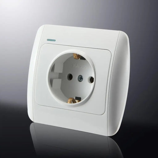 КОНТАКТ ШУКО БЯЛ ELE-08