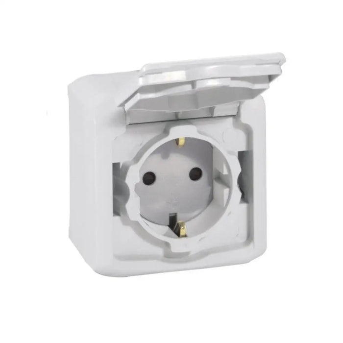 КОНТАКТ ШУКО 16А С ДЕТСКА ЗАЩИТА ЗА ОТКРИТ МОНТАЖ FORIX