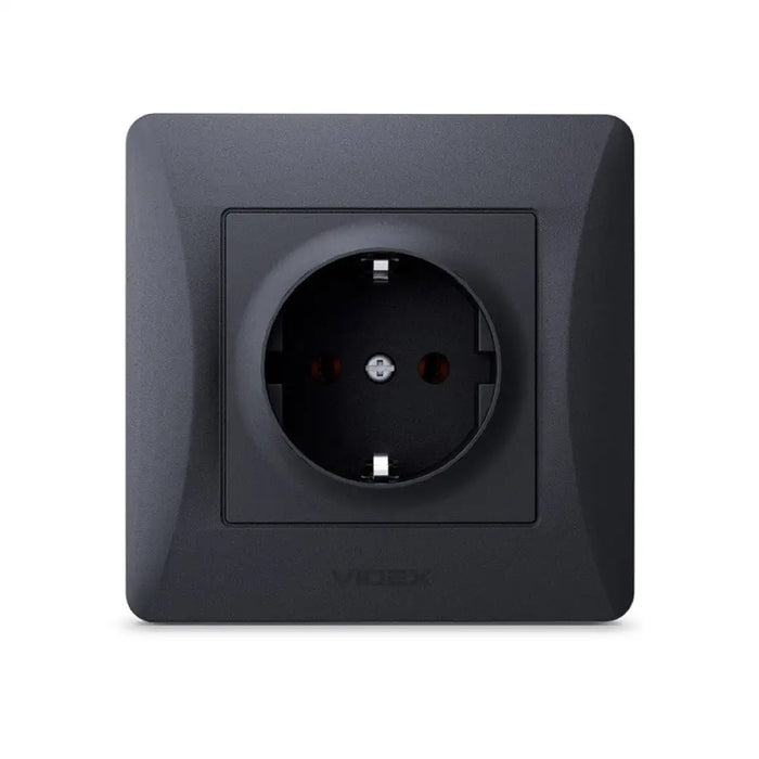 КОНТАКТ ШУКО VF-BNSK1G-BG 16А BINERA VIDEX - ГРАФИТ