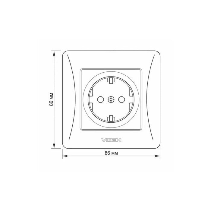КОНТАКТ ШУКО VF-BNSK1G-W 16А BINERA VIDEX - БЯЛ