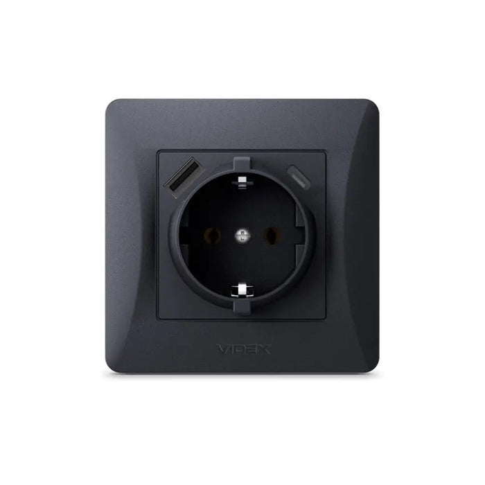 КОНТАКТ ШУКО VF-BNSK1GUC-BG USB-A + USB-C BINERA VIDEX