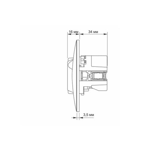 КОНТАКТ ШУКО VF-BNSK1GUC-BG USB-A + USB-C BINERA VIDEX