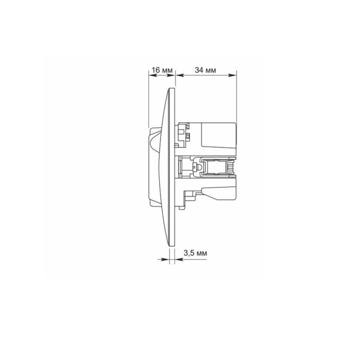КОНТАКТ ШУКО VF-BNSK1GUC-BG USB-A + USB-C BINERA VIDEX