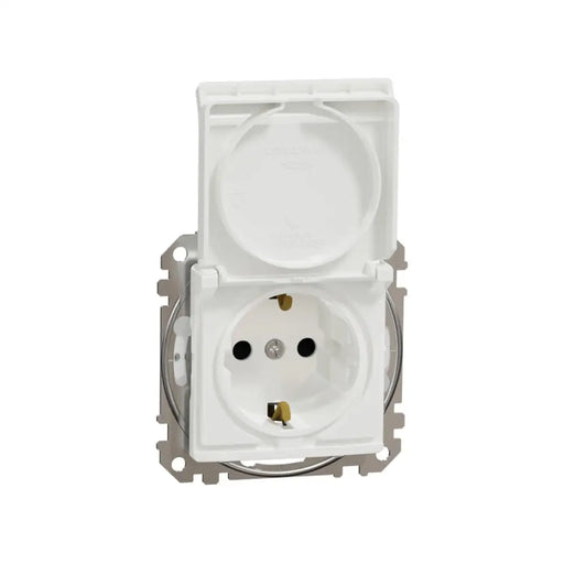КОНТАКТ С КАПАК IP44 БЯЛ SCHNEIDER SEDNA (SDD211023)
