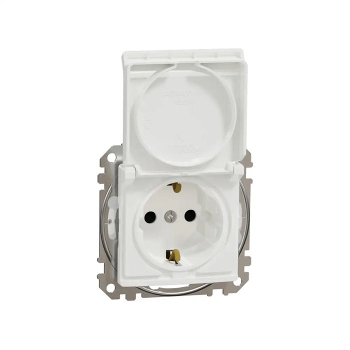 КОНТАКТ С КАПАК IP44 БЯЛ SCHNEIDER SEDNA (SDD211023)
