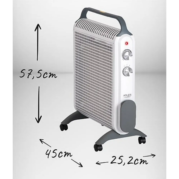 Конвекторен нагревател Adler AD 7750 Бял