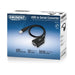 Конвертор Ewent USB - RS232 9 пин мъжко Черен