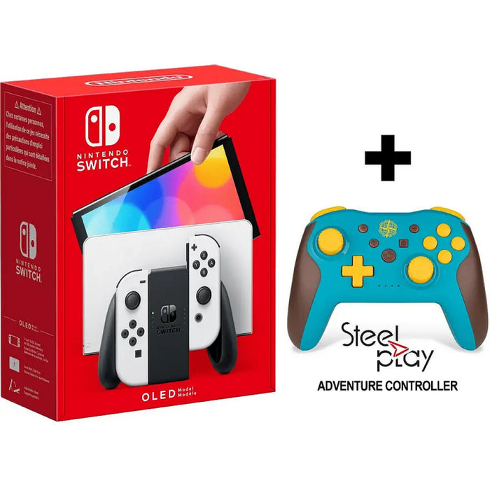 Конзола Nintendo Switch OLED White + Контролер Adventure