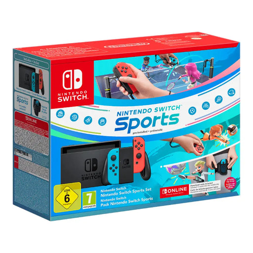 Конзола Nintendo Switch (RED/BLUE) + Игра Sports + 12 м NSO