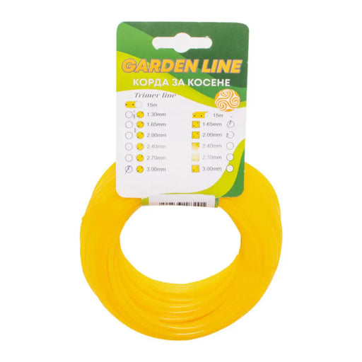 КОРДА ЗА ТРИМЕР ПРОФИЛ КРЪГ GARDEN LINE 3 MM 15 M