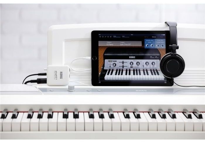 Аудио интерфейс Korg - plugKEY, за iOS, бял