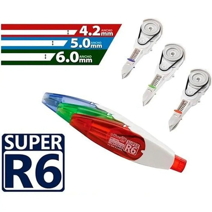 Коригираща Лента Office Box SUPER R6 6 m 4,2 mm Замяна